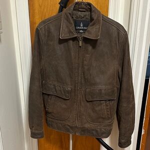 London Fog Men's Dark Brown Military Jacket